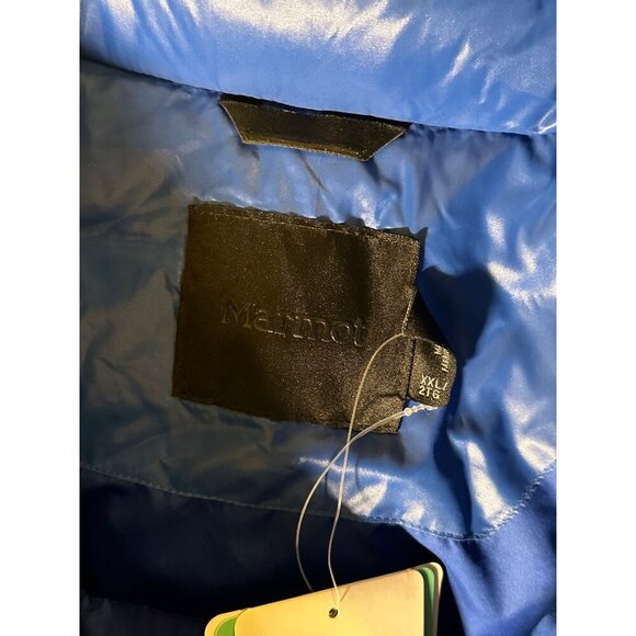 Marmot Men's Stockholm Down Puffy Jacket, Dark Blue/Azure, Size XXL, NWT - Picture 7 of 10